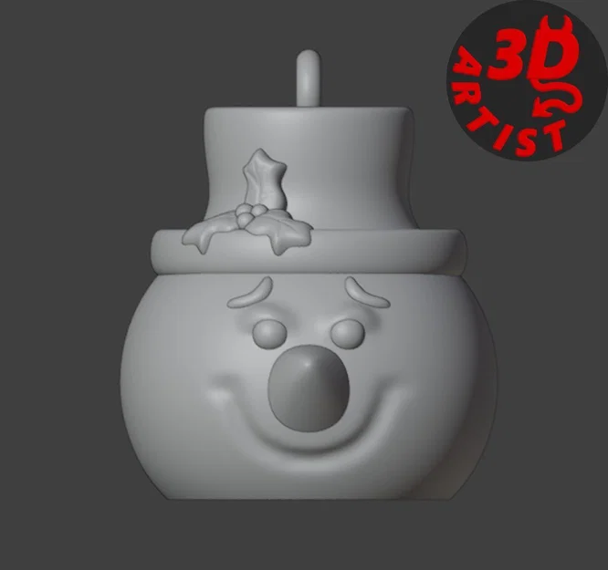 Mô hình người tuyết treo cây thông Noel (Snowman Christmas Snowball) - Image 1