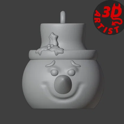 Mô hình người tuyết treo cây thông Noel (Snowman Christmas Snowball)