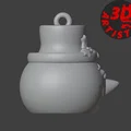 Mô hình người tuyết treo cây thông Noel (Snowman Christmas Snowball) - Thumbnail 5