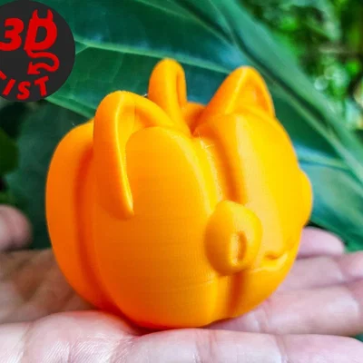 Mô hình trang trí bí ngô hình mèo đáng yêu cho Halloween