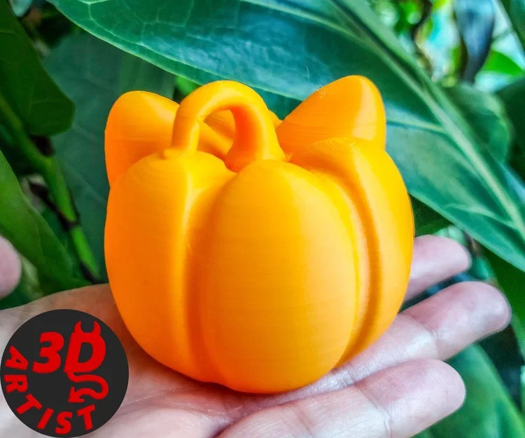 Mô hình trang trí bí ngô hình mèo đáng yêu cho Halloween - Image 3
