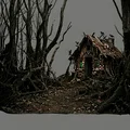 Mô hình 3D cảnh Hansel và Gretel tại ngôi nhà phù thủy - Thumbnail 2