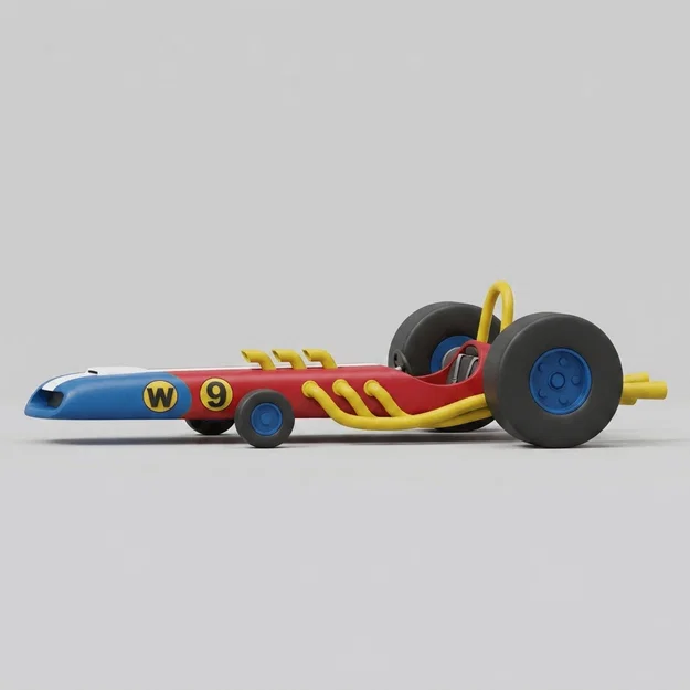 Mô hình 3D xe đua Turbo Terrific của Peter Perfect (Wacky Races) - Image 1