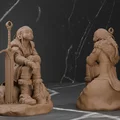 Mô hình 3D Nữ chiến binh Elf (Elf Shield Maiden Warrior) đầy ấn tượng - Thumbnail 1