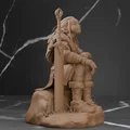 Mô hình 3D Nữ chiến binh Elf (Elf Shield Maiden Warrior) đầy ấn tượng - Thumbnail 4