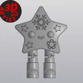 Mô hình 3D ngôi sao trang trí Giáng sinh có khớp cử động linh hoạt - Thumbnail 3