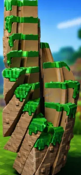Đồ chơi xoay thư giãn Minecraft Grass Block Twisty Fidget - Image 1