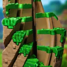 Đồ chơi xoay thư giãn Minecraft Grass Block Twisty Fidget