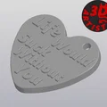 Móc khóa trái tim in 3D Valentine ý nghĩa - Thumbnail 3