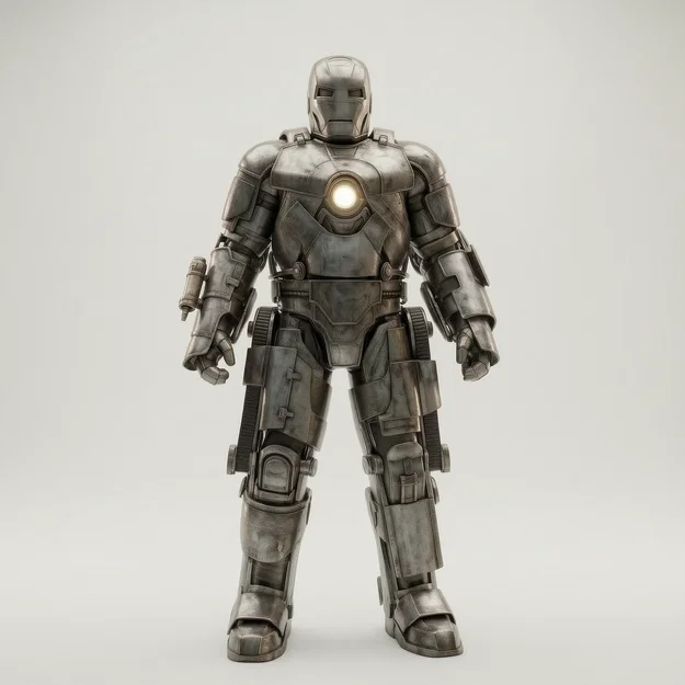 Mô hình 3D Iron Man Prototype Suit - Siêu anh hùng cho bộ sưu tập - Image 1