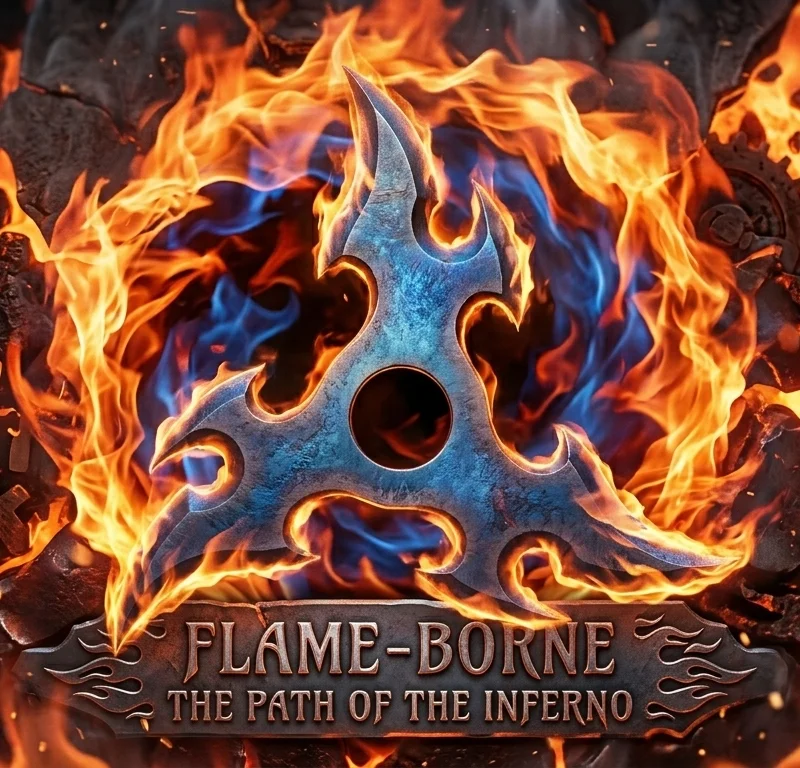 Flame-Borne: Lối đi của Địa ngục - Shuriken Huyền thoại (Phi tiêu ninja) Không cần support!