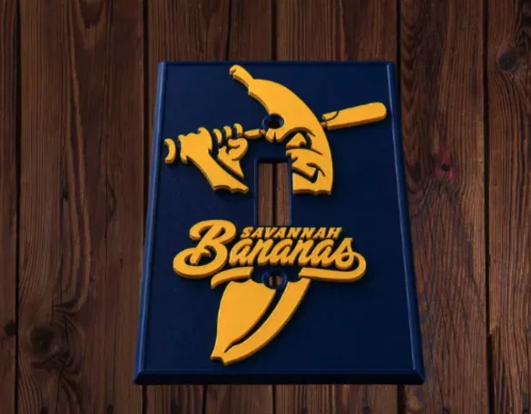 Nắp đậy công tắc đèn Savannah Bananas cho người yêu bóng chày - Image 1