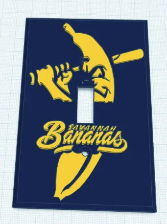 Nắp đậy công tắc đèn Savannah Bananas cho người yêu bóng chày - Image 2