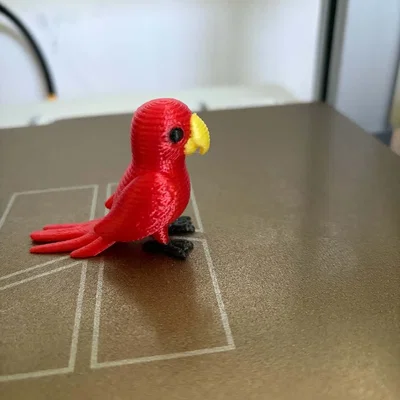 Mô hình chú vẹt đan len đáng yêu - File in 3D