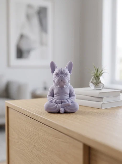 Mô hình French Bulldog phong cách Phật thiền (Buddha Style) - Image 1