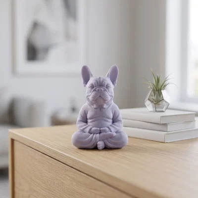 Mô hình French Bulldog phong cách Phật thiền (Buddha Style)
