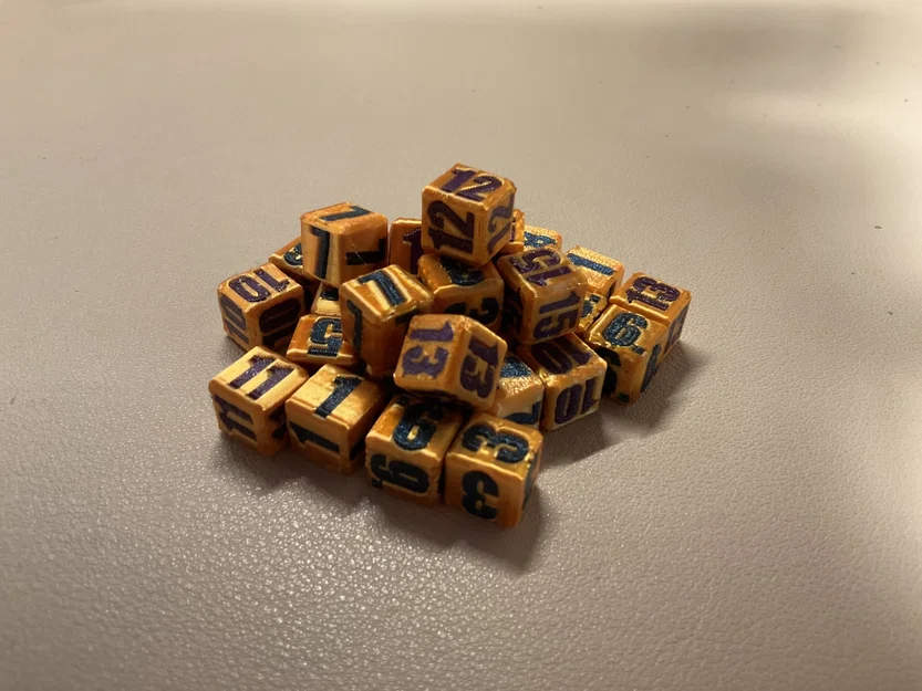 Xúc xắc đánh số đơn lẻ hỗ trợ chơi TTRPG và Dungeons & Dragons - Image 1
