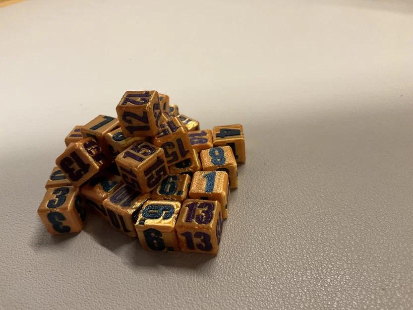 Xúc xắc đánh số đơn lẻ hỗ trợ chơi TTRPG và Dungeons & Dragons - Image 2