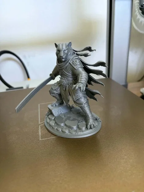 Tượng Tiger Samurai - Mô hình in 3D chi tiết cao - Image 2