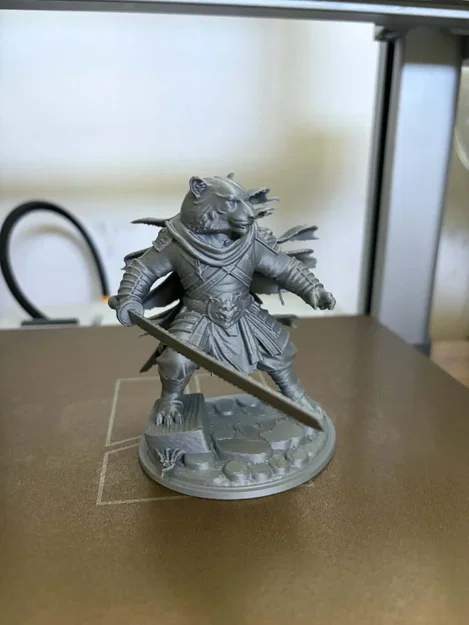 Tượng Tiger Samurai - Mô hình in 3D chi tiết cao - Image 3
