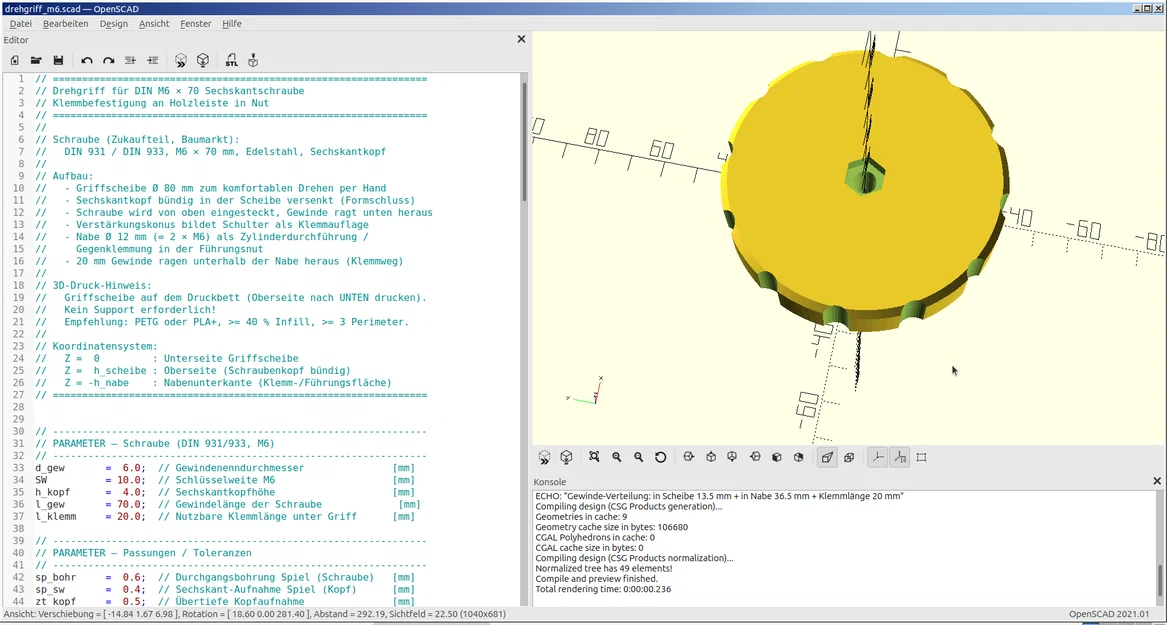 AI - OpenSCAD - Mẫu núm vặn đánh giá hiệu năng - Image 6