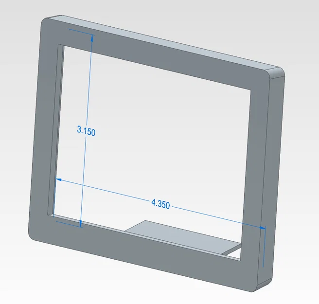 Khung ảnh để bàn 4x3 inch tối giản - File in 3D tiện lợi - Image 1