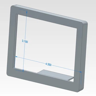 Khung ảnh để bàn 4x3 inch tối giản - File in 3D tiện lợi