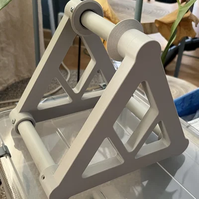 Giá đỡ cuộn nhựa in 3D bằng ống PVC