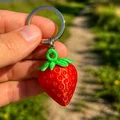 Móc Khóa Dâu Tây – Phụ Kiện Trái Cây Đáng Yêu - Thumbnail 1