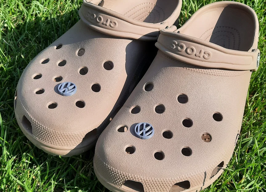 Nút trang trí logo Volkswagen (Jibbitz) cho giày Crocs cực chất - Image 2