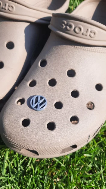Nút trang trí logo Volkswagen (Jibbitz) cho giày Crocs cực chất - Image 3