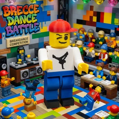 Mô hình Breakdancer kiểu LEGO