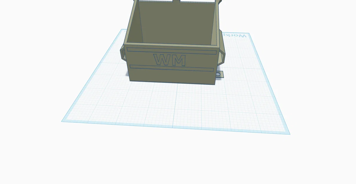 Mô hình móc khóa thùng rác WM dumpster 3D mini độc đáo - Image 1