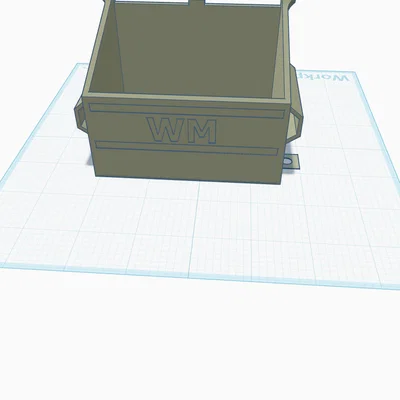 Mô hình móc khóa thùng rác WM dumpster 3D mini độc đáo