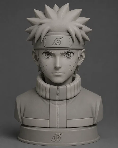 Mô hình tượng bán thân Naruto in 3D cực sắc nét cho fan anime - Image 1