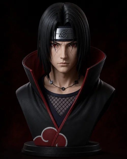 Mô hình tượng 3D Itachi Uchiha (Naruto) sắc nét và chân thực - Image 1