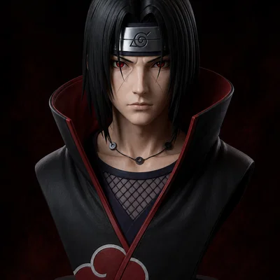 Mô hình tượng 3D Itachi Uchiha (Naruto) sắc nét và chân thực