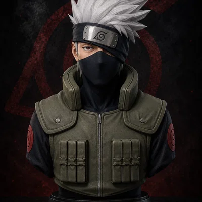 Mô hình tượng bán thân Kakashi Hatake từ Naruto siêu chi tiết