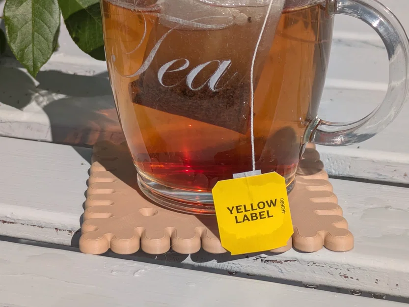 Miếng lót cốc hình bánh quy bơ (Butter cookie coaster) xinh xắn - Image 1