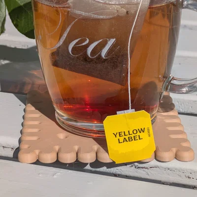 Miếng lót cốc hình bánh quy bơ (Butter cookie coaster) xinh xắn