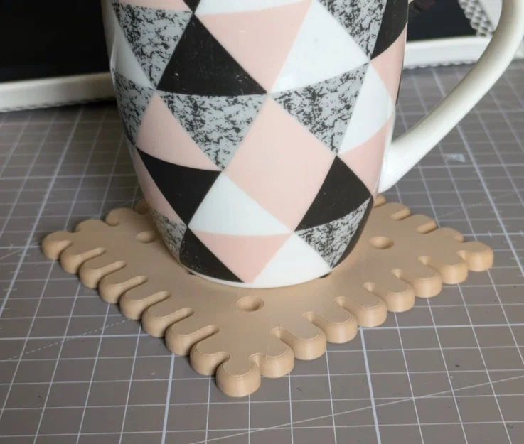 Miếng lót cốc hình bánh quy bơ (Butter cookie coaster) xinh xắn - Image 2
