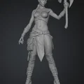 Mô hình nữ chiến binh Minotaur (Donna Minotauro) cho in 3D - Thumbnail 1