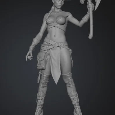 Mô hình nữ chiến binh Minotaur (Donna Minotauro) cho in 3D