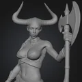 Mô hình nữ chiến binh Minotaur (Donna Minotauro) cho in 3D - Thumbnail 3