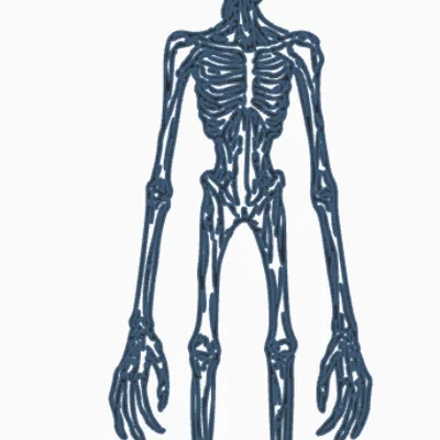 Mô hình trang trí tường Siren Head phong cách One-line Art 3D