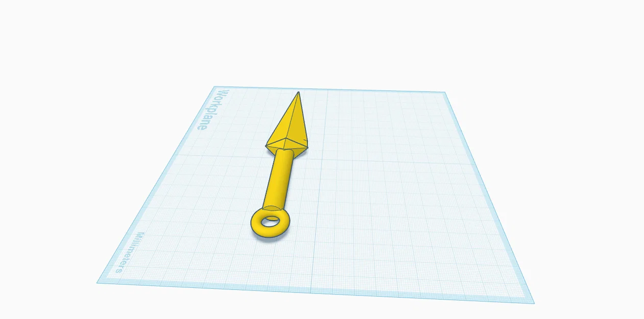 Mô hình Kunai 3D - Phụ kiện Cosplay và Luyện tập ném an toàn - Image 1