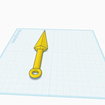 Mô hình Kunai 3D - Phụ kiện Cosplay và Luyện tập ném an toàn