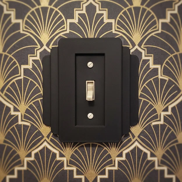 Ốp che công tắc đèn phong cách Art Deco sang trọng cho ngôi nhà - Image 1