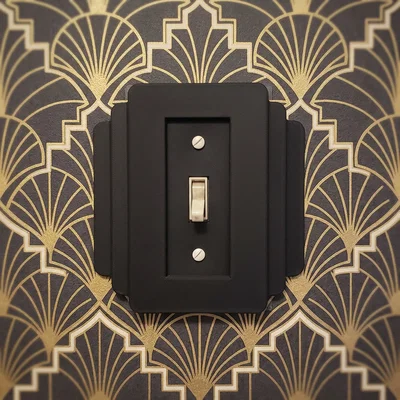 Ốp che công tắc đèn phong cách Art Deco sang trọng cho ngôi nhà