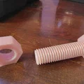 Bộ bulông và đai ốc 3/4-10 UN 2B thiết kế cho in 3D - Thumbnail 1